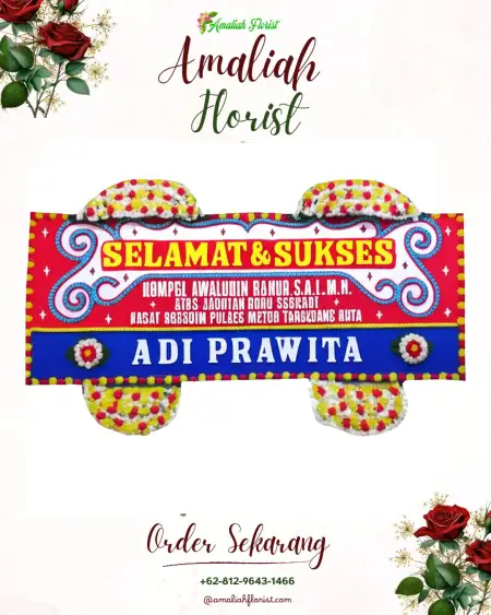 Papan Bunga Ucapan Selamat Penjalang